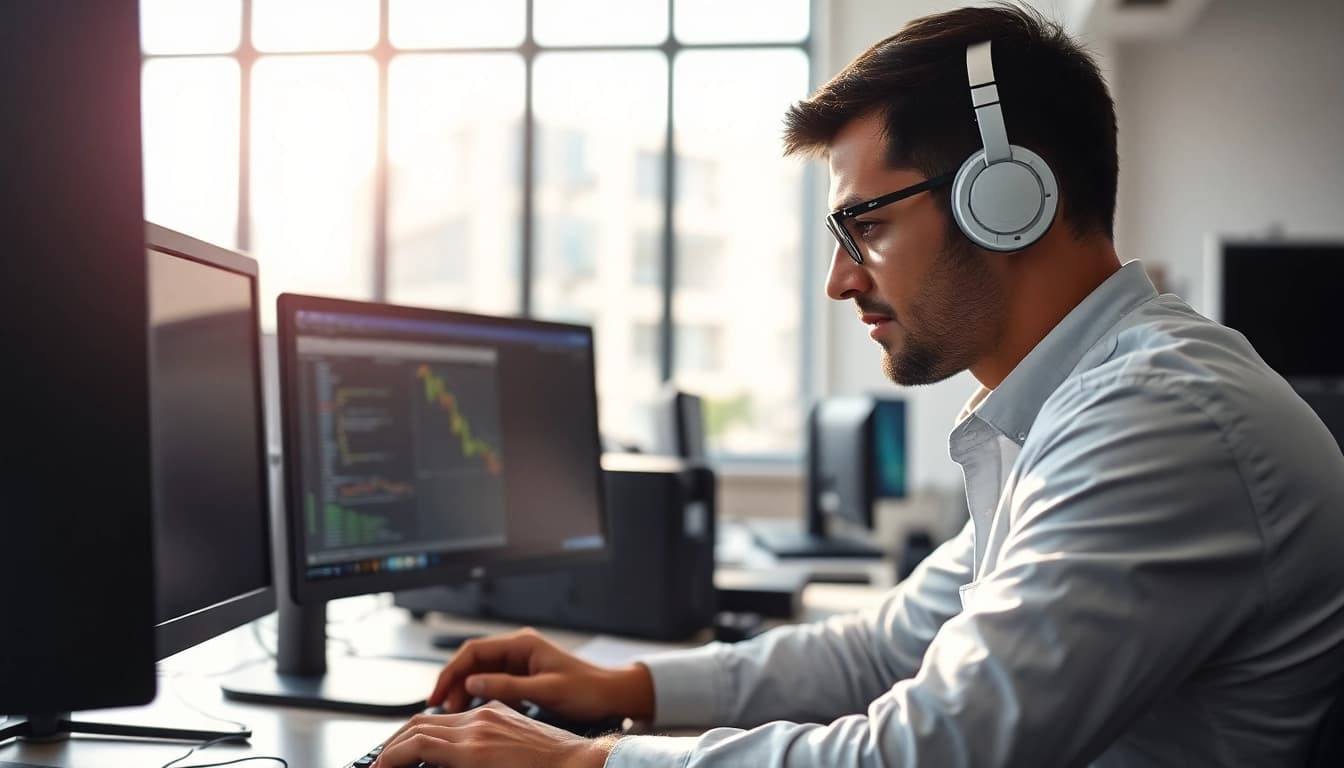 Providing computer services in a modern office to enhance productivity and efficiency.
