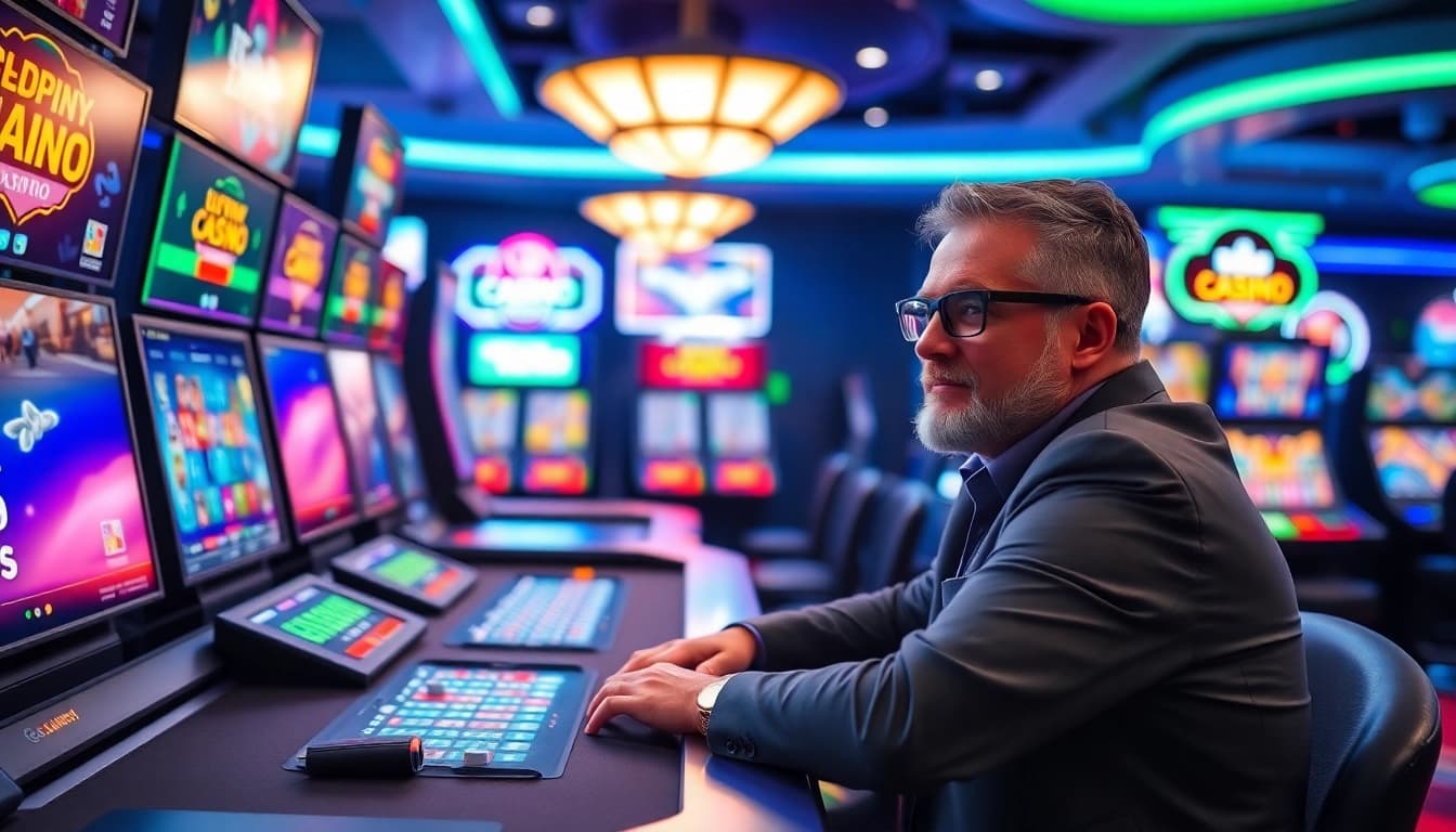 Discovering the best online casinos in Alabama with vibrant games and gaming tables.