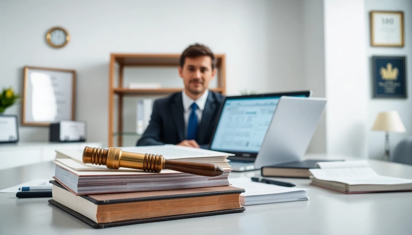 Trustworthy Orlando Injury Lawyer consulting with clients in a professional office.