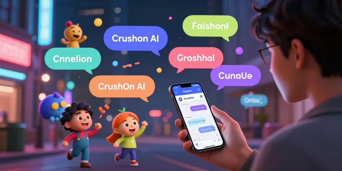 Engaging NSFW AI chat scene with animated characters and vibrant digital interface, embodying CrushOn AI experience.
