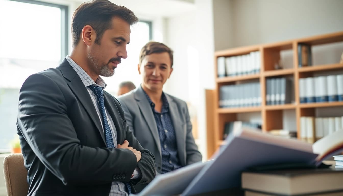 Consultation with a Houston Injury Attorney from a trusted law firm, providing support to a client.