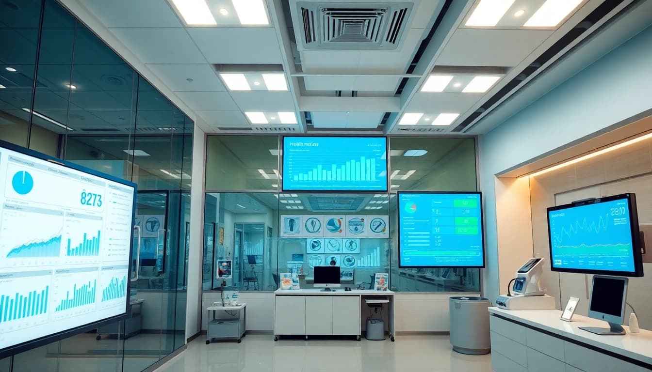 Engaging digital health technology interface on trevia.com showcasing modern patient metrics.