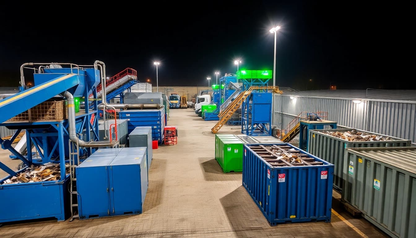 Schrottabholung Bottrop - Professionelle Schrottabholung und Recycling auf einem modernen Schrottplatz.