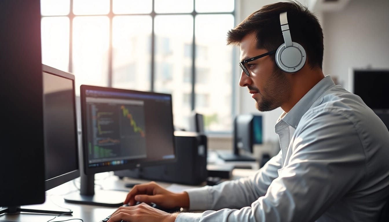 Providing computer services in a modern office to enhance productivity and efficiency.