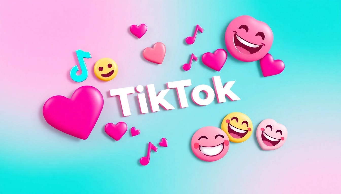 Engaging collage of colorful tiktok emojis showcasing popular icons and vibrant design.
