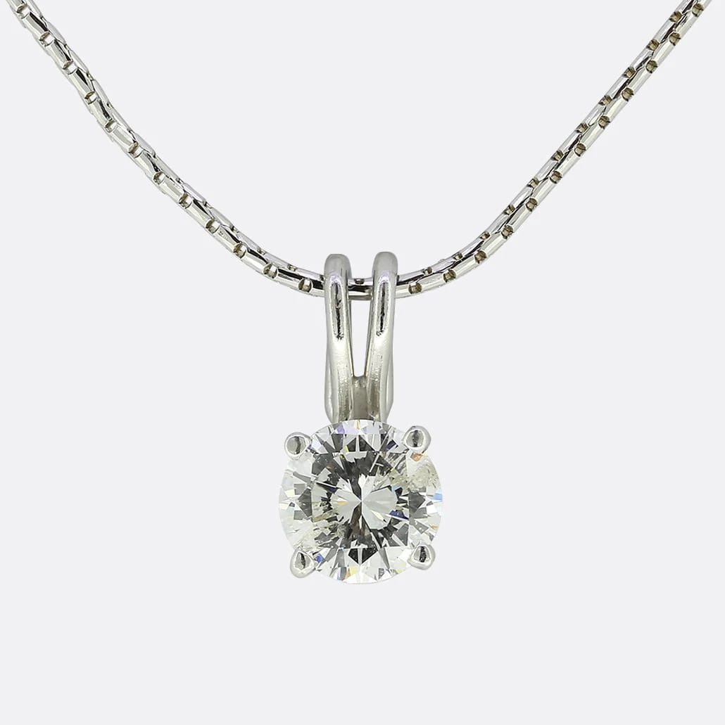 Elegant 1 carat diamond necklace uk | London Diamond Online