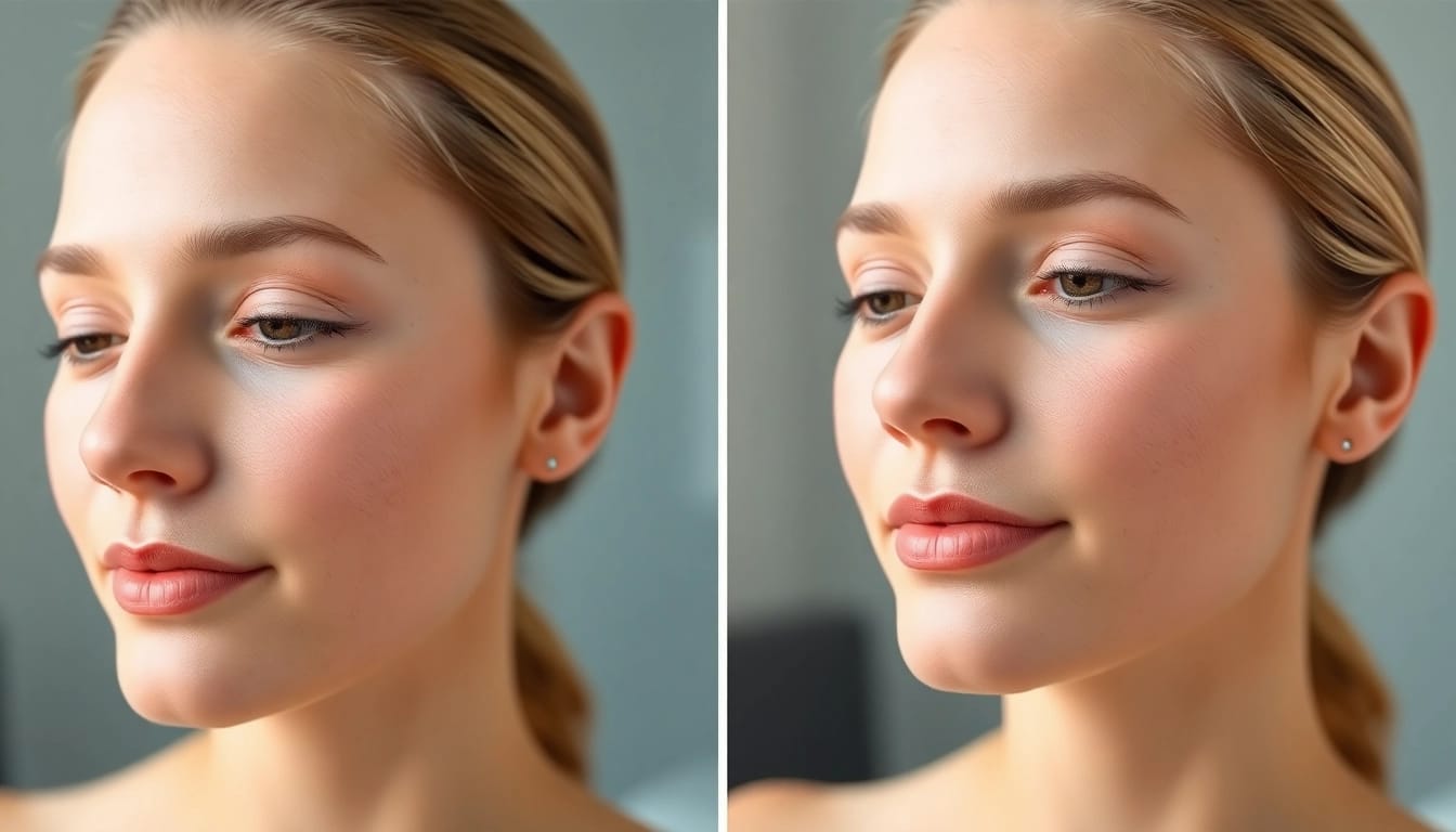 yag laser before and after results showcasing clear, smooth skin post-treatment
