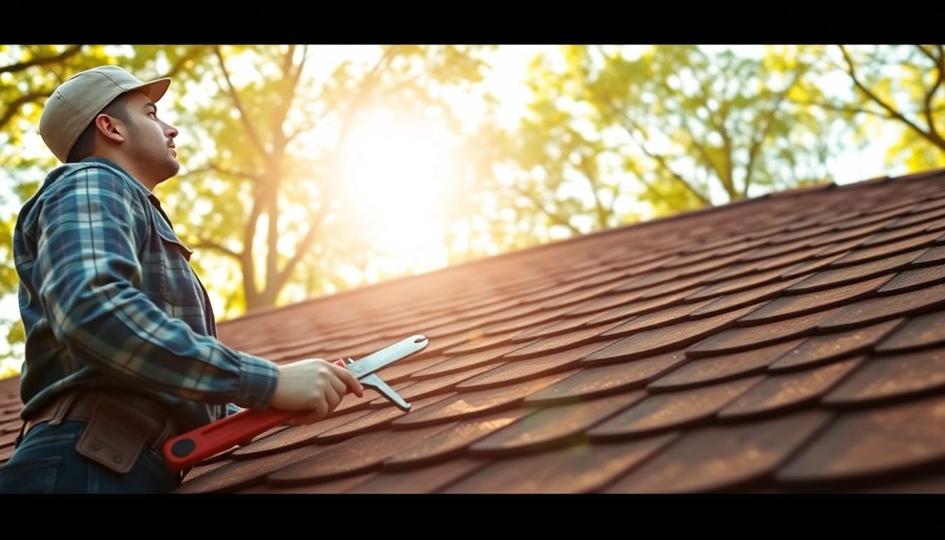 Roofer performing essential roof repair checks to ensure structural integrity.