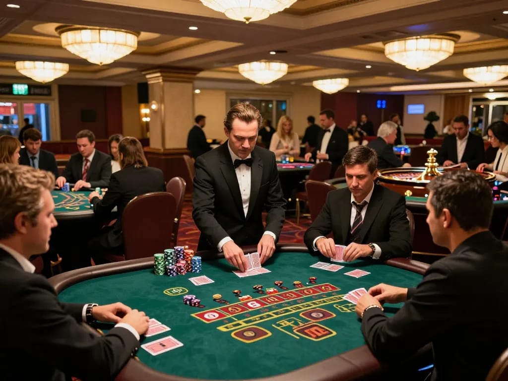 Rasakan permainan kasino yang semarak dengan wma-minelife saat pemain terlibat dalam blackjack dan roulette.