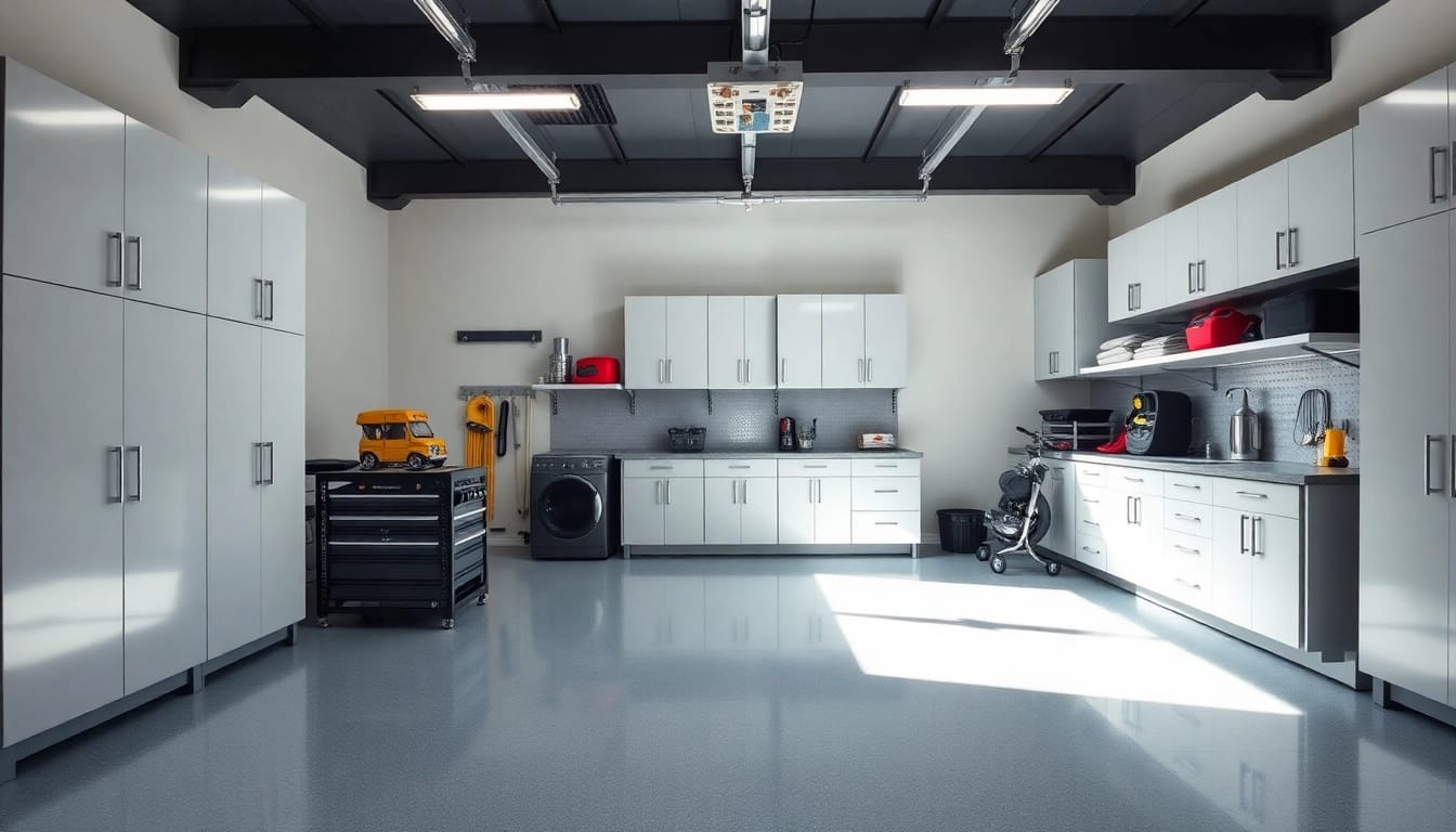 Discover functional garage cabinets designed for optimal storage, featuring sleek designs and vibrant colors.