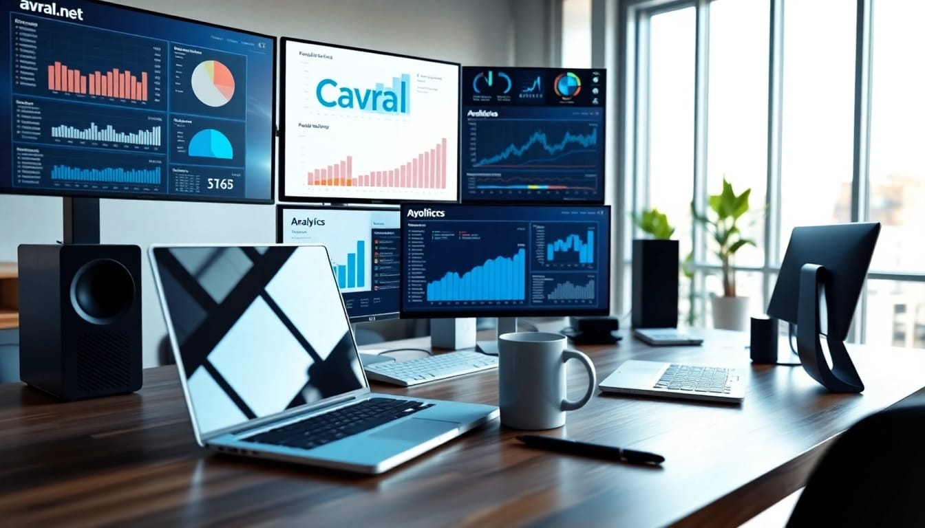 avral.net 관련하여 디지털 작업 공간과 기술 세팅을 보여주는 이미지입니다.