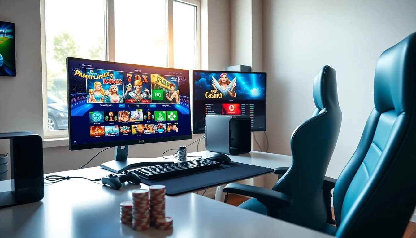 Engage with the excitement of new88 online gaming showcased in a vibrant digital setup.