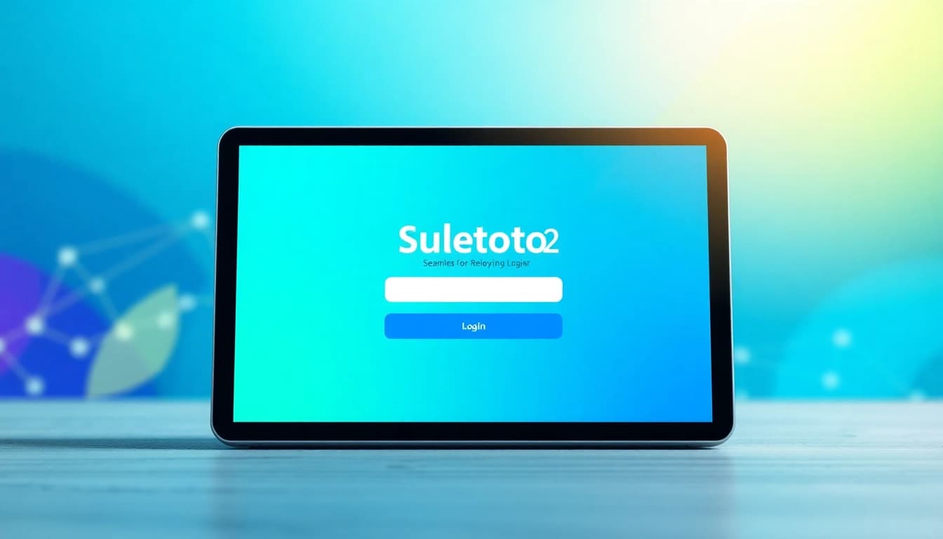 Masuk ke halaman suletoto2 login dengan antarmuka pengguna yang ramah dan menarik.