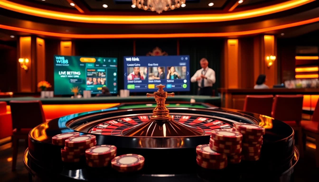 Trải nghiệm cảm giác hồi hộp tại bàn roulette với liên kết W88 cho hành động cá cược trực tuyến.