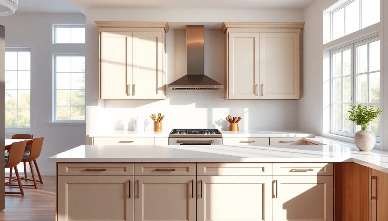 Cabinet Refacing Saint Petersburg FL showcasing a transformed kitchen with modern cabinet design