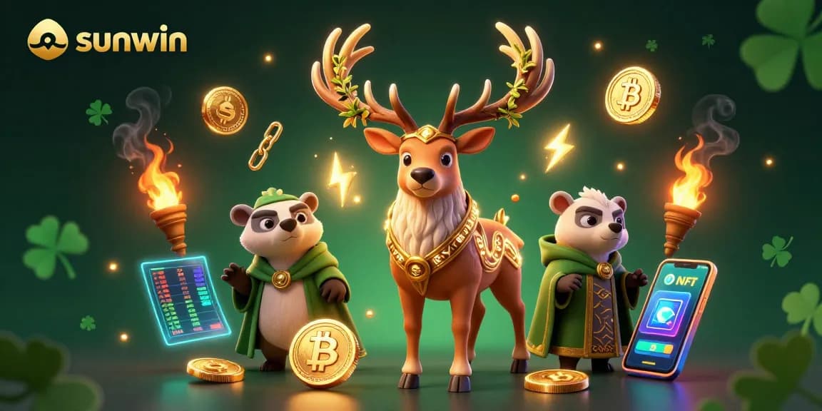 Engage with sunwin's thrilling gaming adventure featuring Celtic characters in a vibrant casino backdrop.