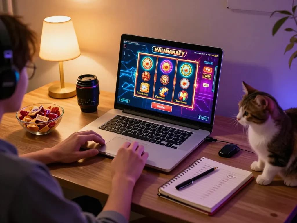 Experience thrilling online gaming with king33 at home, showcasing a player engaged in vibrant casino action.