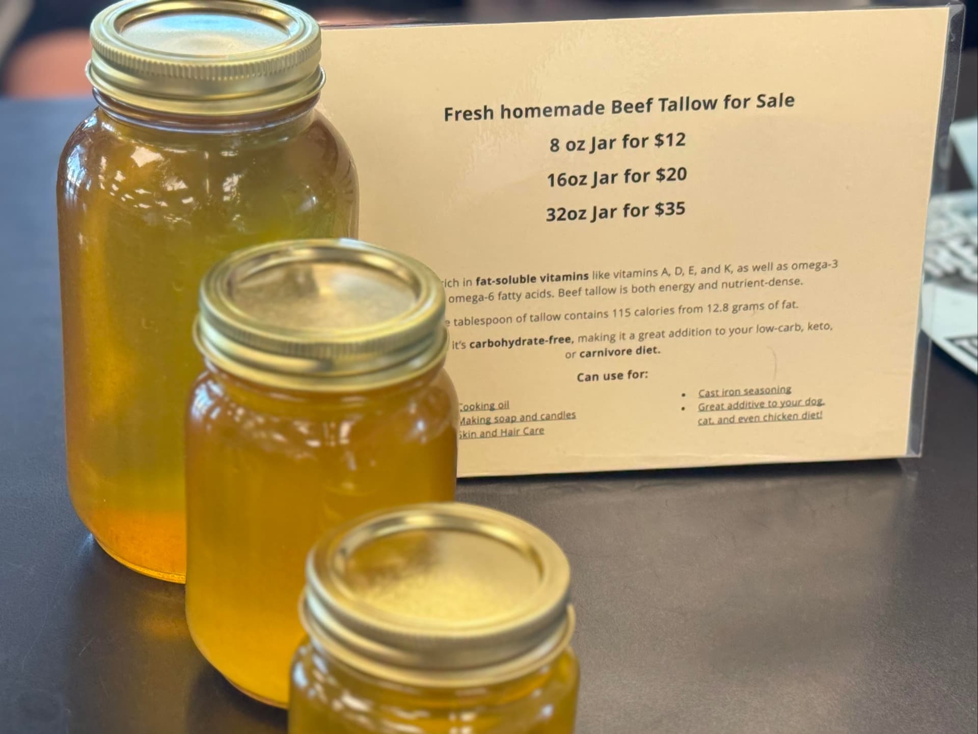 Beef Tallow: Deep Moisture and Skin Barrier Support