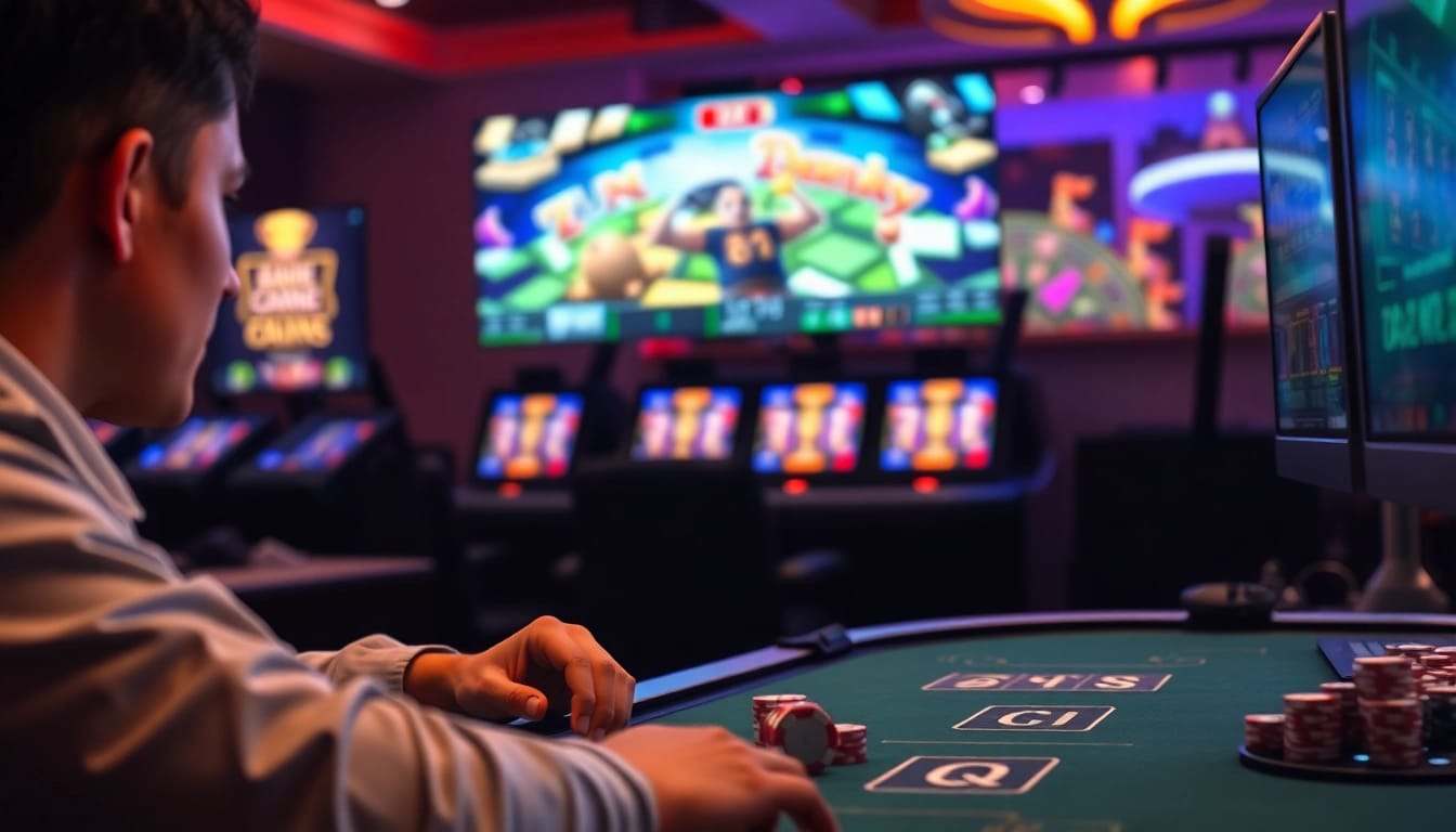 Play exciting games at Online casino Uk featuring vibrant graphics and engaging atmosphere.