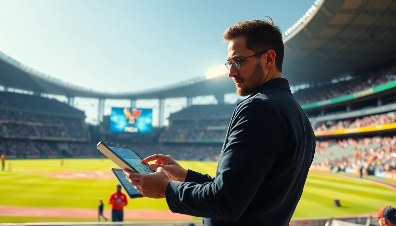 Insightful match analysis for today IPL prediction team in a lively cricket stadium setting.