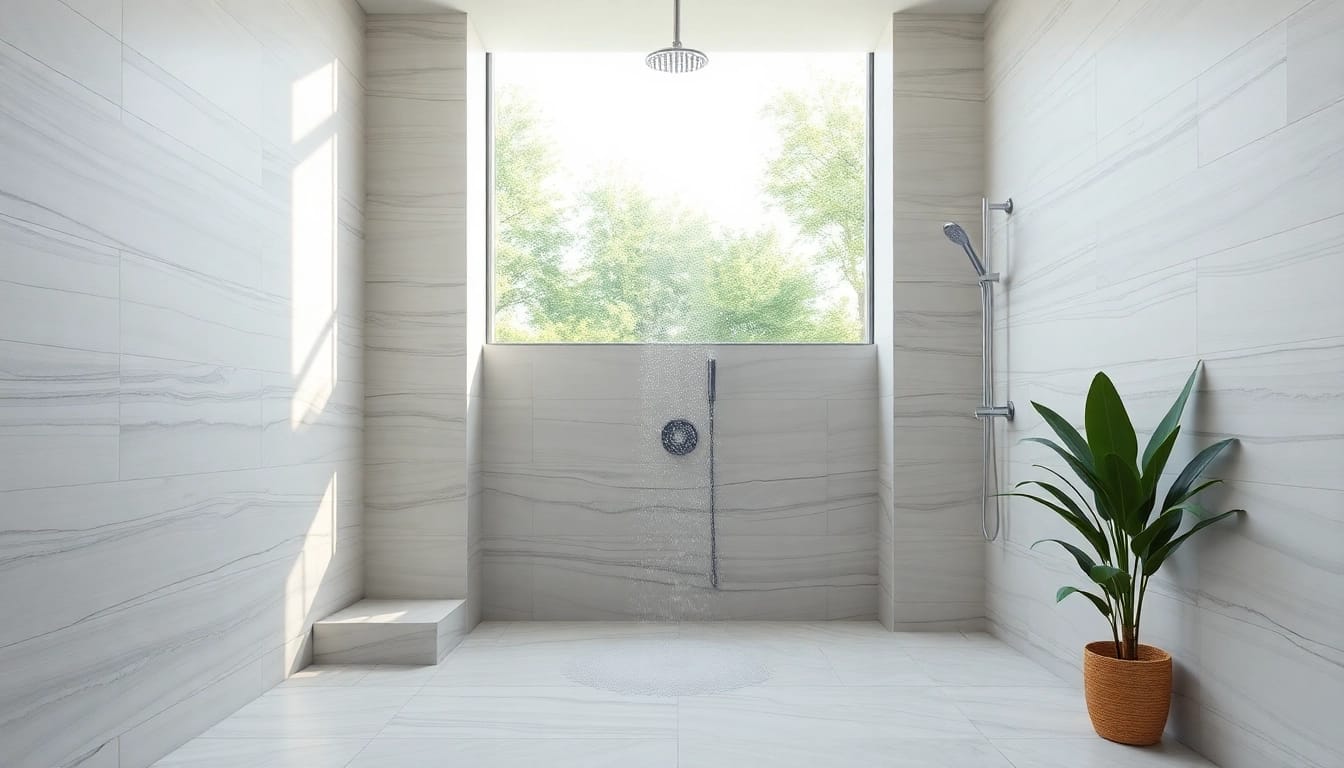 Experience elegant showers Australia with sleek modern designs in a tranquil bathroom environment.