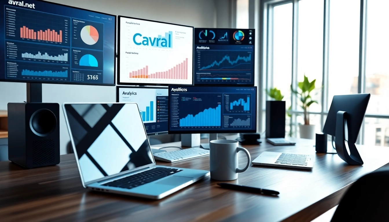 avral.net 관련하여 디지털 작업 공간과 기술 세팅을 보여주는 이미지입니다.