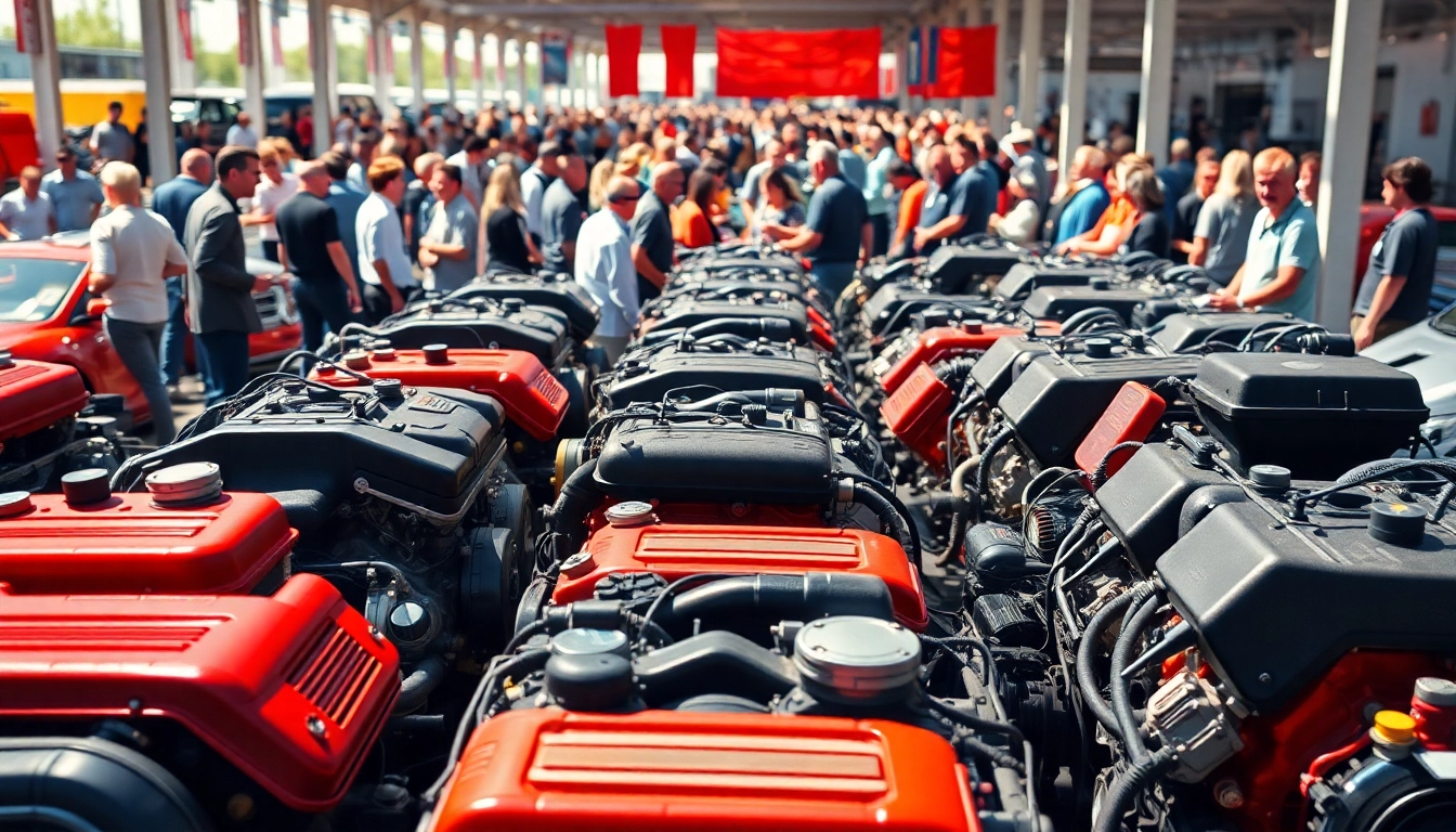 Browse a vibrant selection of used engines at a dynamic marketplace.