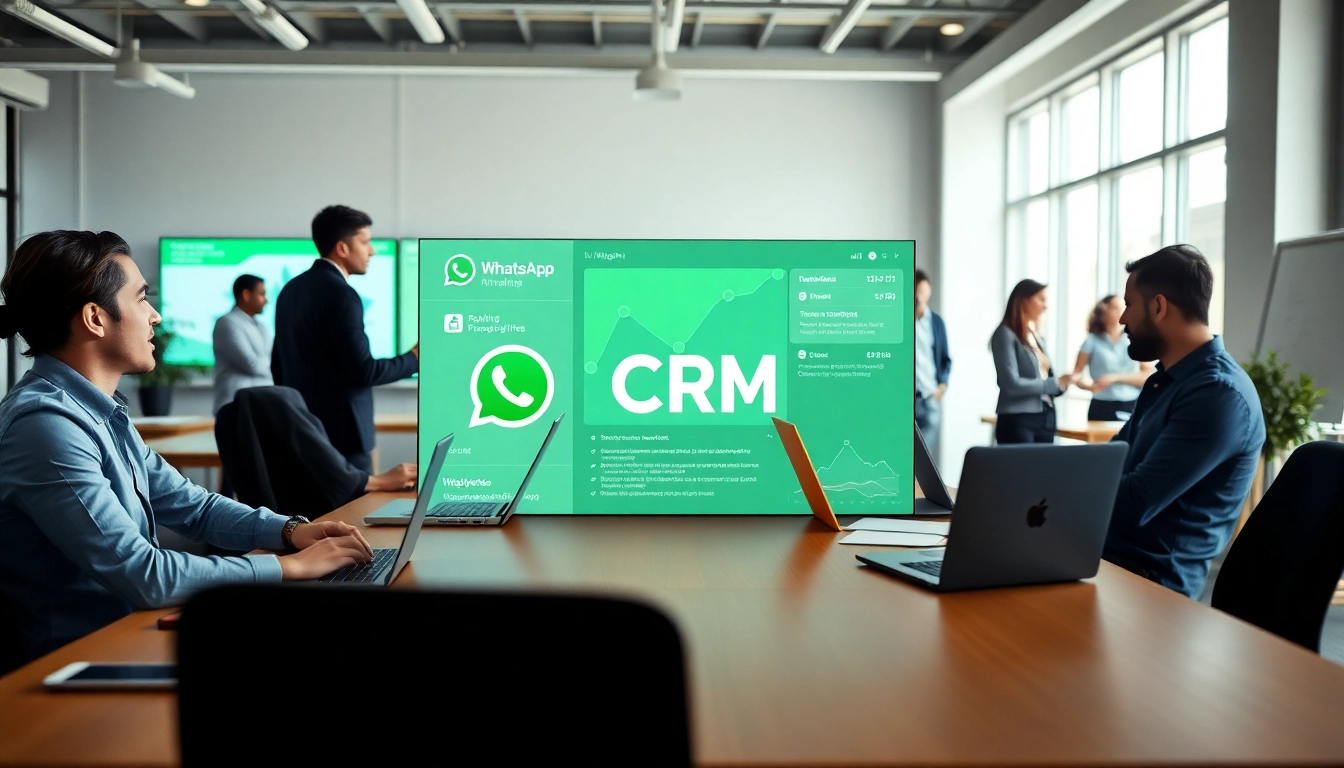 Understanding What is a CRM for WhatsApp through a professional collaboration scene.