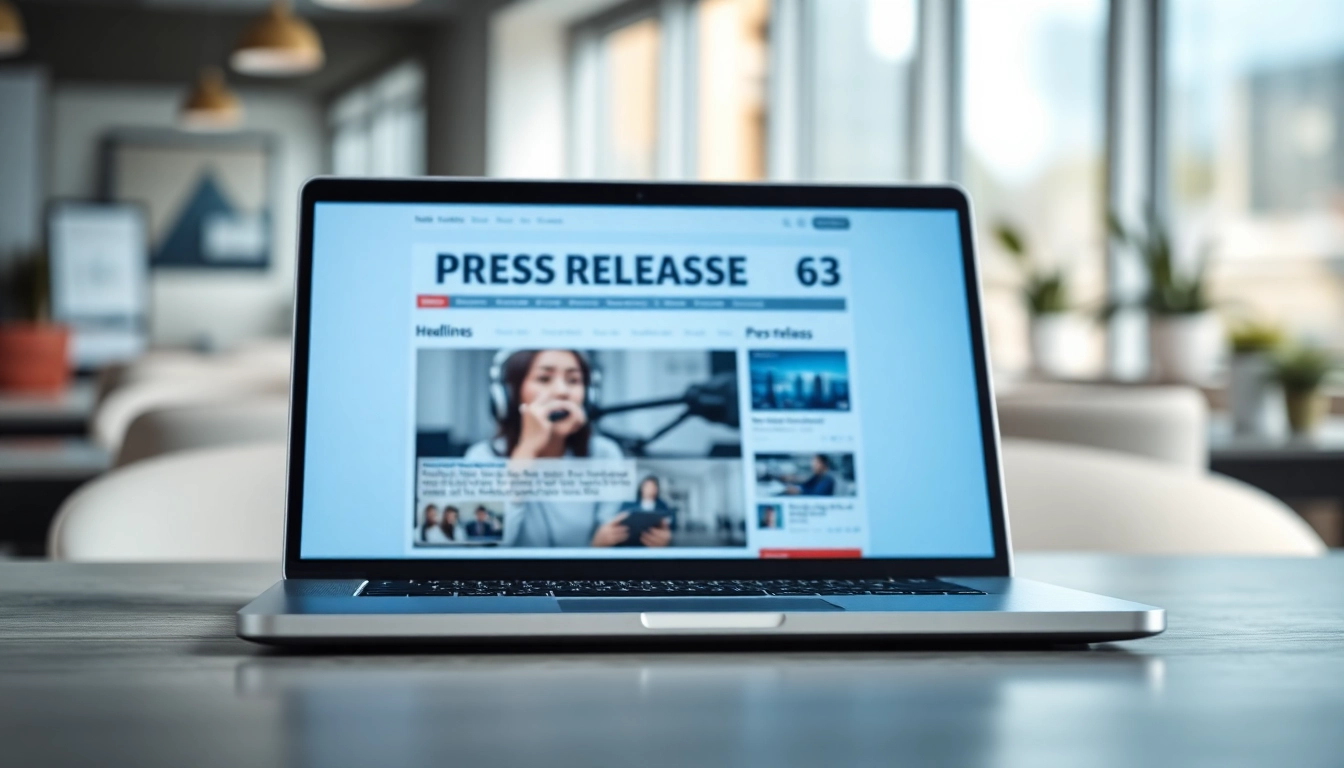 Highlighting the Best Press release website with a digital press release graphic.