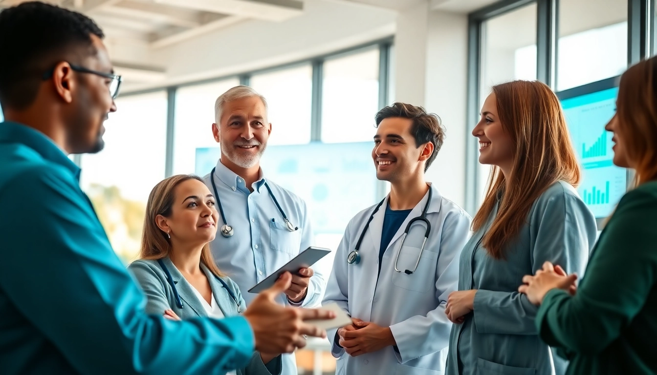 Engaging discussion on Health trends among professionals in a modern office