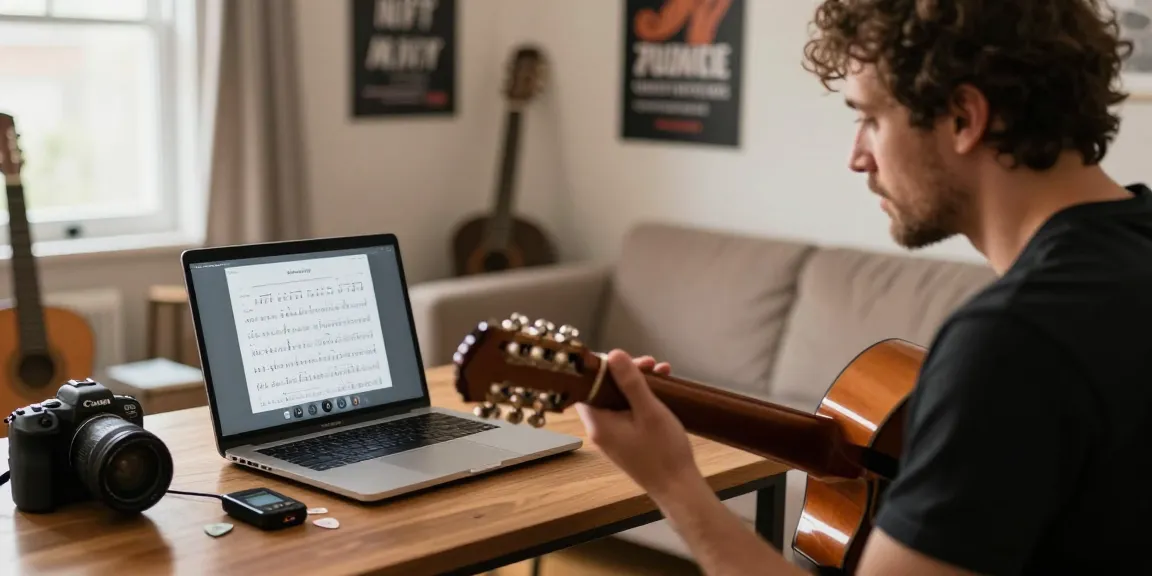 Engaging Zoom Guitar Lessons with personalized instruction and a certified teacher.