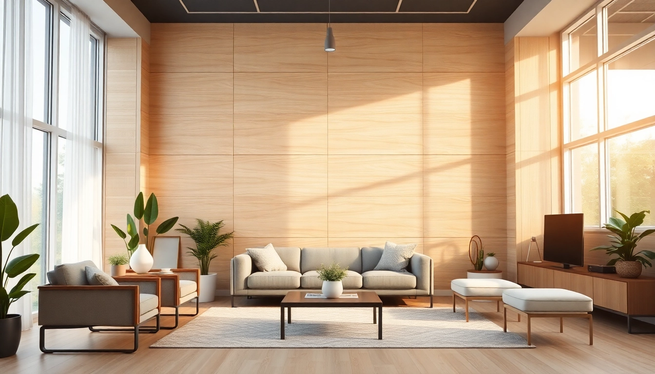 Enhance your interior with stylish wood wall panels that create a warm and inviting atmosphere.