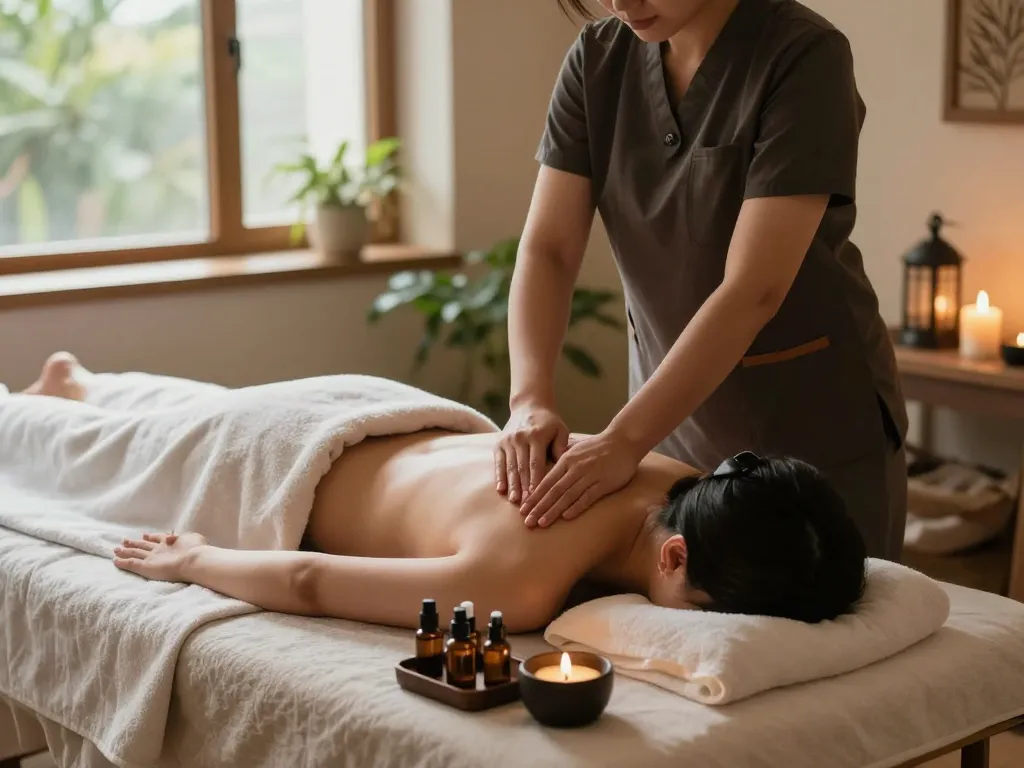 Experience 마포스웨디시 in a tranquil spa, with soothing oils and calming ambiance.