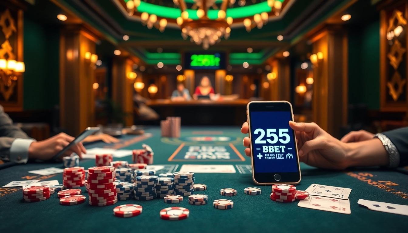 Experience seamless gameplay on 255BET Login with luxurious poker and casino elements.