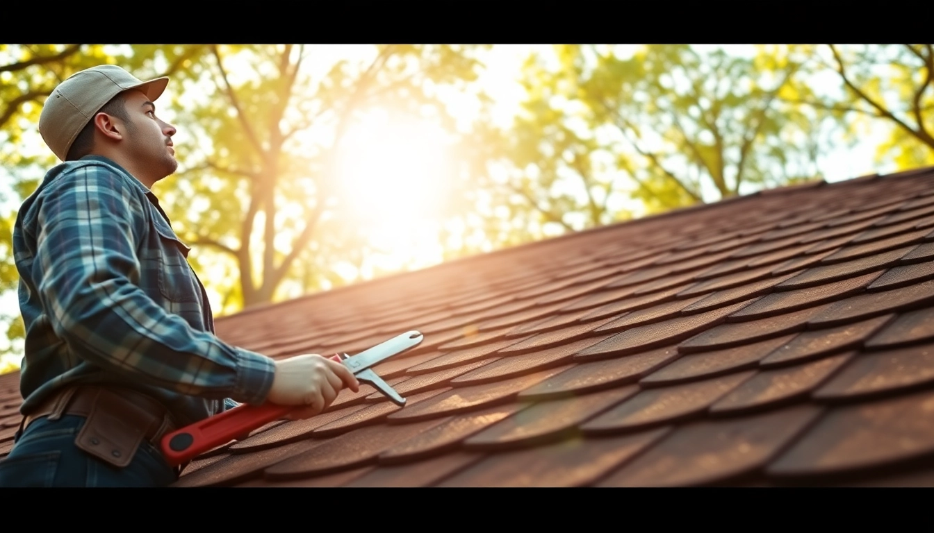 Roofer performing essential roof repair checks to ensure structural integrity.
