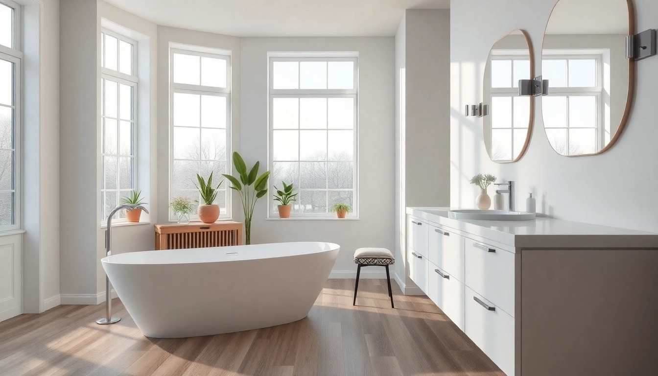 Beautifully designed bathroom remodel near me featuring modern fixtures and natural light.