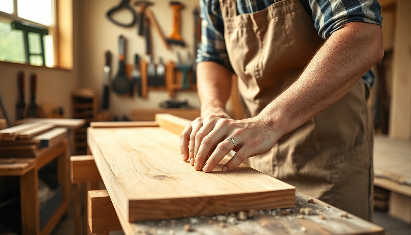 Carpentry apprenticeship: Skilled carpenter shaping wood in a bright workshop.