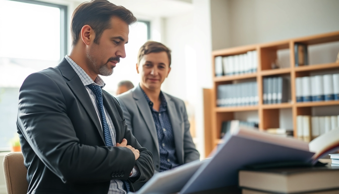 Consultation with a Houston Injury Attorney from a trusted law firm, providing support to a client.