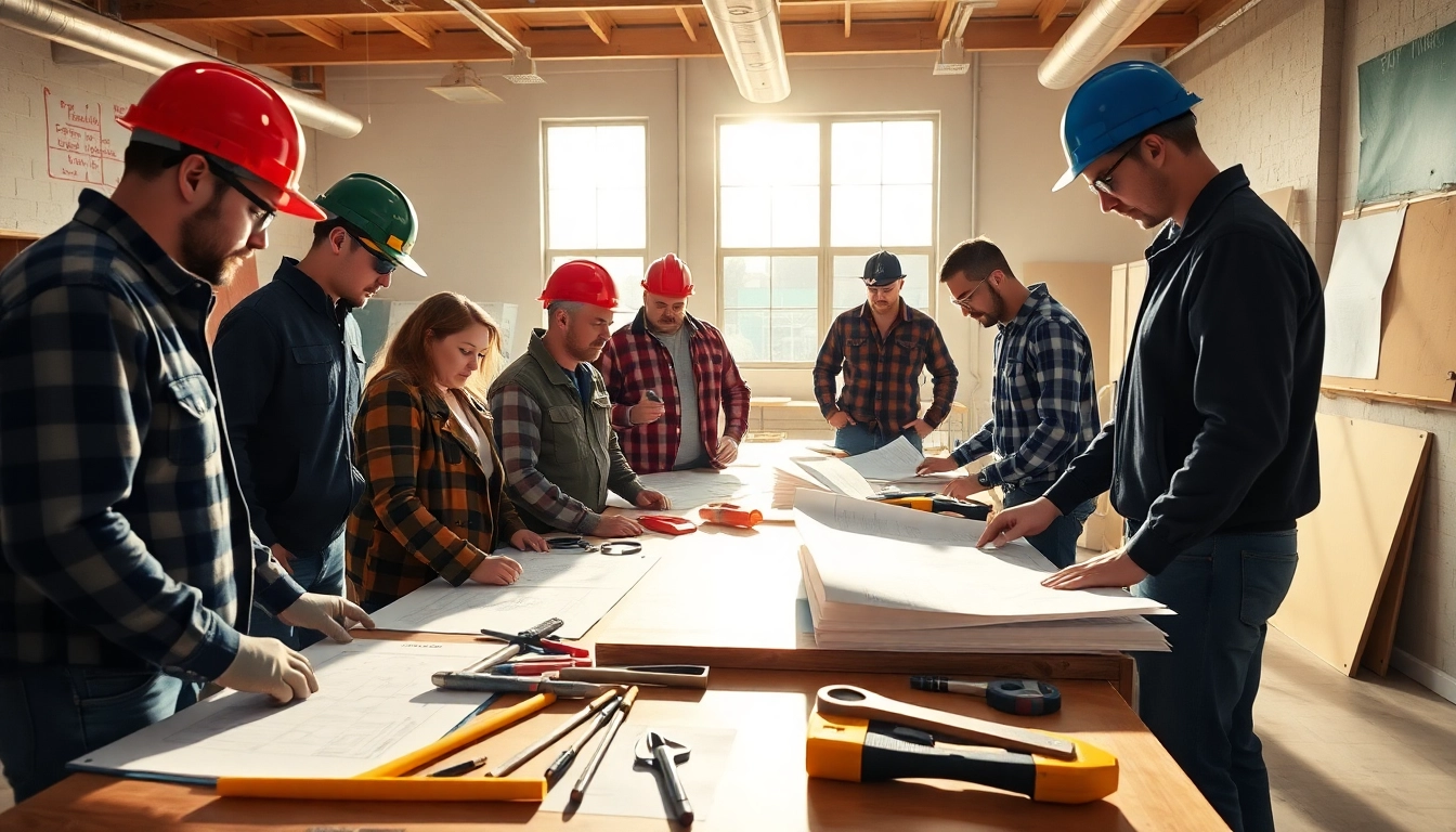 Students engaging in hands-on training at construction trade schools in Texas.