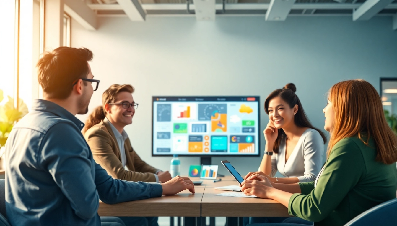 Erklärvideo erstellen in einem modernen Büro mit kreativen Team-Besprechungen.