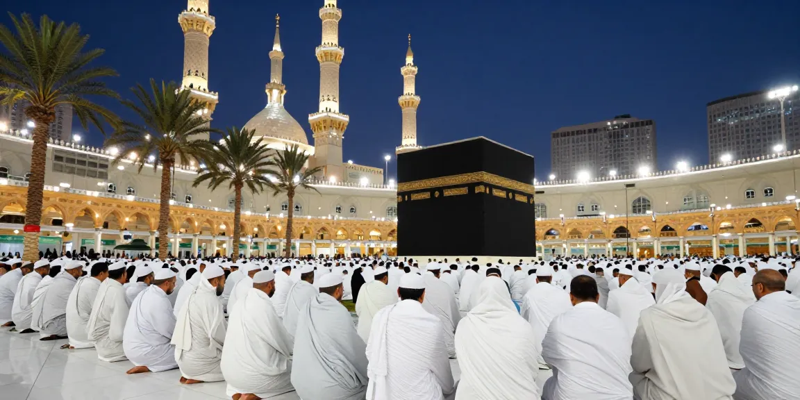 Umroh Itikaf experience in sacred Masjid al-Haram during Ramadan, showcasing cultural and spiritual aspects for travelers.