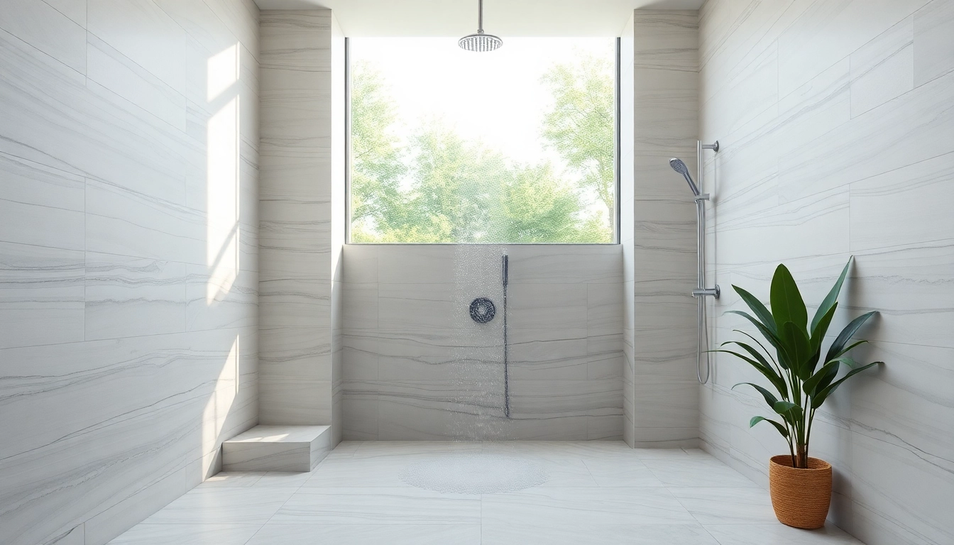 Experience elegant showers Australia with sleek modern designs in a tranquil bathroom environment.