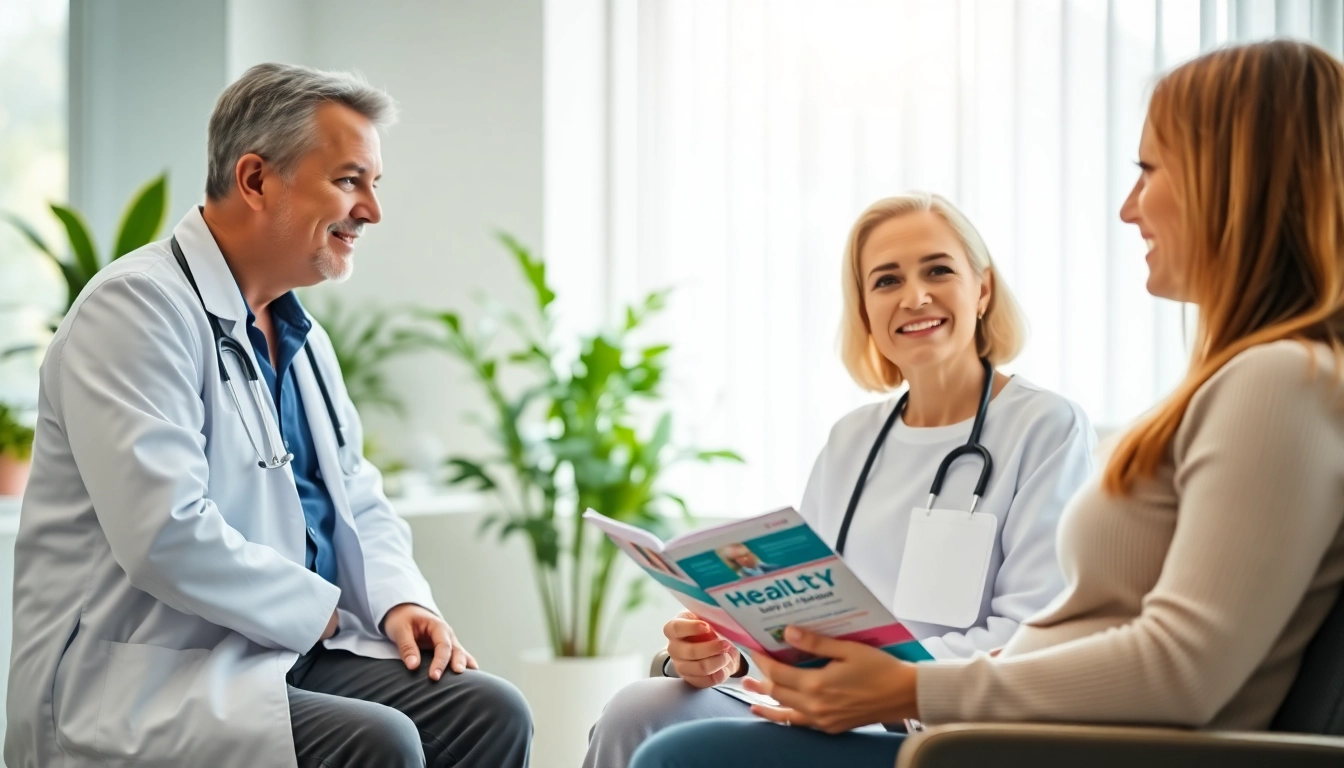 Consulting with a private GP in a modern medical setting.