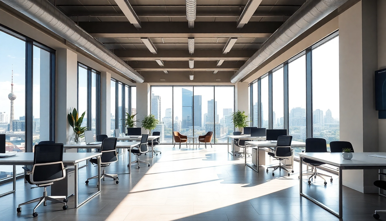 Viewing a modern office to rent Nottingham with bright interiors and city views.