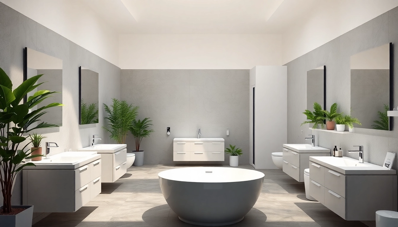 Esplora la collezione di sanitari moderni in un bagno elegante e luminoso.