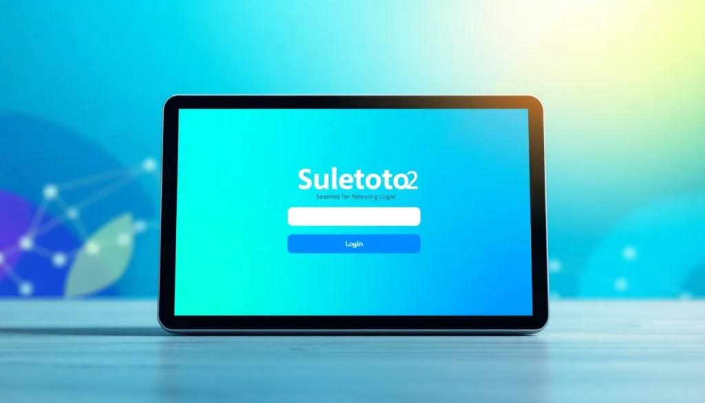 Masuk ke halaman suletoto2 login dengan antarmuka pengguna yang ramah dan menarik.