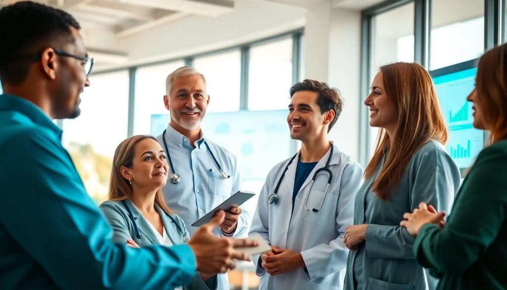 Engaging discussion on Health trends among professionals in a modern office