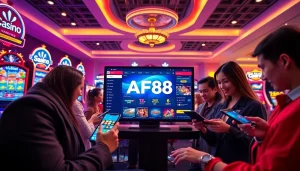 Engaging AF88 com online casino platform with players enjoying diverse games.
