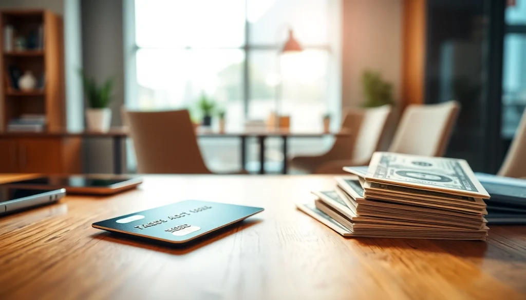 신용카드 현금화 방법을 보여주는 재무 컨셉 일러스트