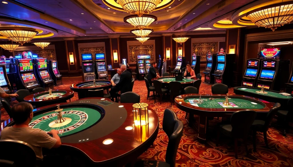 Engaging gamblers at tables in a vibrant casino setting inspired by https://whycazino.com.
